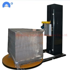 T1650f Latest Condition Automatic Pallet Stretch Film Wrapping Machine with PLC