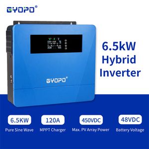 6500W 48V Solar Hybrid Inverter Pure Sine Wave MPPT 100A Max PV 85V-450VDC