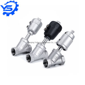 Angle Seat Valve AVS Series Threaded Air Control Pneumatic Stainless Steel Angle Seat Valve