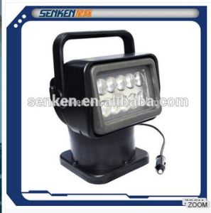 Bright 12V/24V IP65 Rotating and Remote Control LED Searchlight