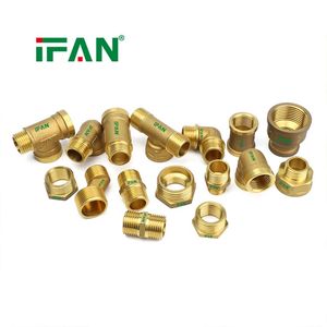 Ifan High Quality Brass Pipe Fittings Thread Customized 1/2''-2'' Elbow Tee Brass Thread Fittings