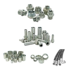 High Temperature Forged Double Ferrules Type Hydraulic Elbow Swivel Fitting