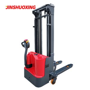 1.5 Ton Large Lifting Height Triplex Mast Forklift Electric Pallet Stacker