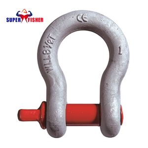 G209 Lifting Rigging Marine Hardware High Strength Forged Alloy Steel Screw Pin Bow Chain Anchor Shackle