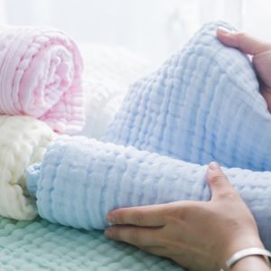 Muslin Washcloths Super Soft Newborn Face Cotton Reusable Wipes Baby Bath Towels