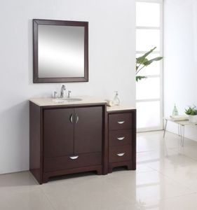 Factory Directly Modern Freestanding Custom Solid Wooden Bathroom Vanity Cabinet