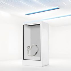 LCD Advertising Screen Indoor Digital Signage Transparent LCD Display Box