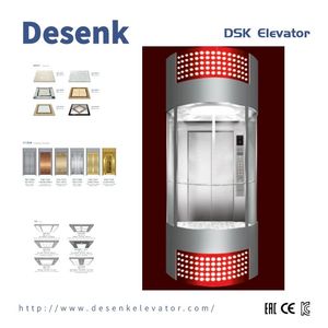 DSK Passenger Elevator Glass Cheap Sightseeing Elevator With Best Elevator Parts For Commercial Building
