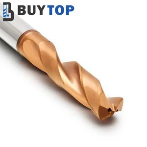 Inquiry 3D 5D Universal High Performance Solid Carbide Drill Color Bronze Inner Cooling Twist Drill for Metal