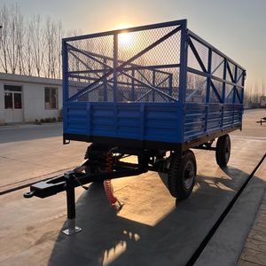 Agricultural Machinery Hydraulic Dump Heavy Duty Farm Trailer for Farm Tractor