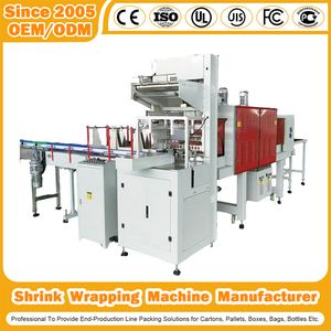Auto Pallet Wrapping Machine Manufacturer Sleeve Sealing/L Bar/Side Automatic Pallet Packing Online Top Pressheat Shrink Tunnel Strapping Shink Wrapping Machine