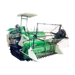 Crawler Type Rice Wheat Bean Combine Harvester Small Track Combine Harvester for Paddy Field