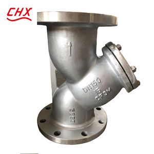 DN200 CF8m Stainless Steel Industrial ANSI Pn16 Y Type Flange Filter Strainer Control Valve Gate Valve Pipe Fitting