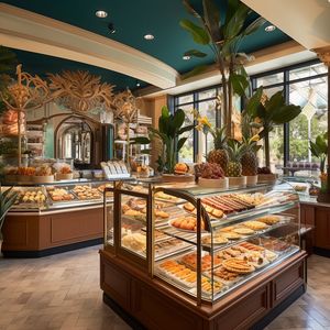 Retail Bakery & Coffee display Stand