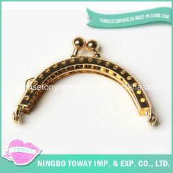 High Quality Fashion Handle Lock Metal Handbag Frame