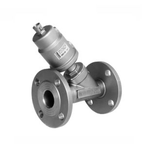 Steam Control Double Acting 1/2 Inch Ss Flanged Pneumatic Actuator Angle Seat Valve