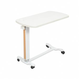 Height Adjustable by Gas Spring Hospital Over Bed Table