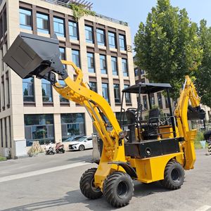 Free Shipping Hidromek Hmk 62ss Mini Wheel Backhoe Loader EPA CE Approved Eaton Hydraulic Cylinder Core Motor Pump Gearbox PLC