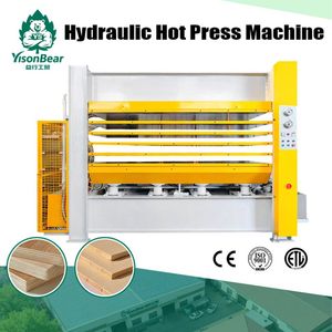 Furniture Door Making Machinery 1300*2500mm CNC Hydraulic Wood Plywood Heat Laminating Hot Press Machine for Soundproof Board
