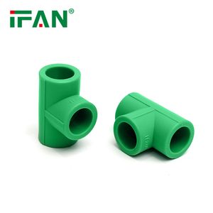 Ifan NBR 15884 PPR Plumbing Fittings Green Equal Tee PPR Pipe Fitting 20-110mm PPR Fittings