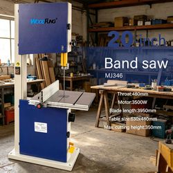 Woodworking Cast Aluminum Work Table Wood Cutting Vertical Band Saw Machine