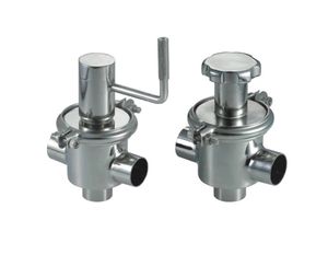 Food Grade Manual Handwheel Stainless Steel Reversing Valve with Clamped Connection for Dairy Brew Industry