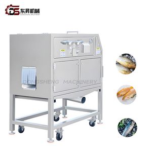 304 Stainless Steel High Pressure Mechanical Unit with Scaling Brushes for Seafood Processing Plants High Pressure Fish Scaling Machine