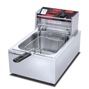 Stainless Steel Commercial Restaurant Kitchen Equipment Countertop 8L Electric Deep Fryer