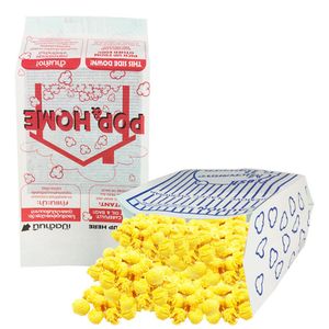 March Custom Popcorn Paper Bags Bolsa De Papel Logo Printed Waterproof Kraft Paper Popcorn Chicken Bread Microwave Popcorn Bag