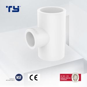 ASTM D2466 Standard Plastic PVC CPVC Pipe Fitting Reducing Tee for Supply Water