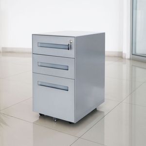 Hot Sale Mobile Pedestal High Quality 3 Drawer Lockable Metal Filing Cabinets