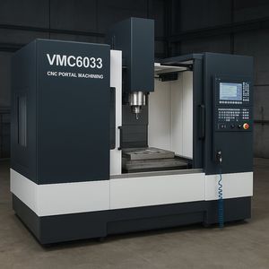 Vertical CNC Machining Center with Heavy Duty Base
