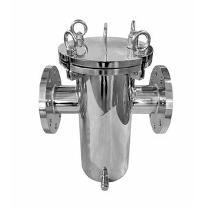 Food Grade Sanitary 304 316 Stainless Steel Duplex Mesh Lined Basket Strainer