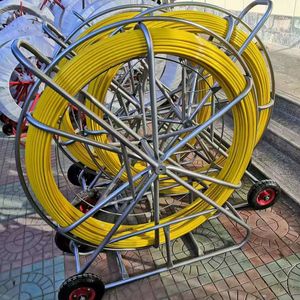 Fiberglass Duct Rod Fibra Optical Cable Pulling Machine Fiber Optic Cable Puller