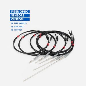 High Quality M4 Coaxial Diffuse Optical Fiber Cable Sensor Economical NPN PNP Digital Optic Fiber Sensor