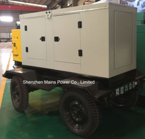 45kVA 36kw Emergency Soundproof Cummins Diesel Generator 45kVA Mobile Trailer Generateur