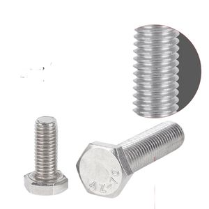 Durable Factory Stock M8 M10 DIN 933 Stainless Steel Hex Bolt for Industrial Use