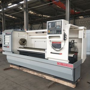 CNC Lathe Ck6150* 1500 2000 3000 Flat Bed Turning Flange Cylinder Long Axis Drilling Tapping