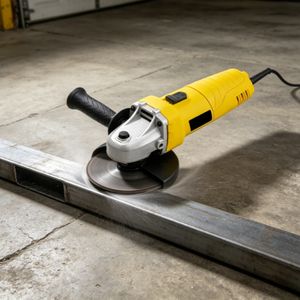 Lightweight Angle Grinder Polishes Stone Countertops for Kitchen DIY Projects