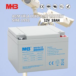 Mhb Rechargeable Sealed Lead Acid AGM Battery 12V 18ah VRLA Golf Cart Battery for UPS