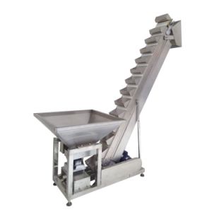 Stainless Steel Food Grade Granule Inclined Bucket Elevator Nuts Tea Conveyor