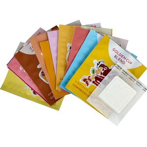 Custom Coffee Filter Pakcgaing Film Three Side Sealing Bag