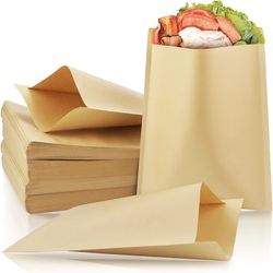 Factory Wholesale Greaseproof Paper Bag Custom Logo Snack Cookie Paper Bag