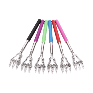 Stainless Steel Retractable Back Scratcher in The Shape of a Dinosaur Claw