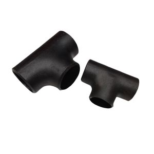 Sch Std Butt Welded Pipe Fittings Carbon Steel Black Painting Reducing Tee