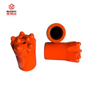 China Supplier 32mm 34mm 36mm 38mm 41mm Short Skirt 11 Degree 4, 5, 7, 8 Button Tapered Button Bit for Pneumatic Rock Drill Yt29A