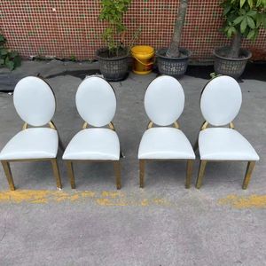 Hot Sale Luxury Elegant Hotel Dining Chair Golden Event Kids Chair Special Design Stainless Steel Back Gold Finish Weddings
