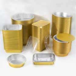 Aluminium Rectangular Aviation Food Tray Aluminum Packing Lunch Box for Food Packing