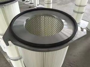 Aluminum 3 Ears Three-Lugs Spun Bonded Dust Collector Polyester Cartridge Filter