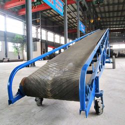 Portable Mobile Belt Conveyor with Adjustable Height